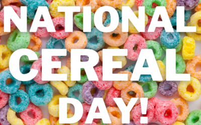 National Cereal Day in Pre-K